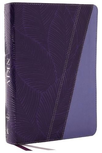 Cover image for NKJV Study Bible, Leathersoft, Purple, Full-Color, Thumb Indexed, Comfort Print: The Complete Resource for Studying God's Word