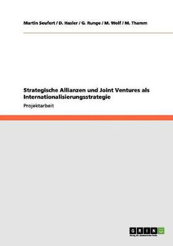 Cover image for Strategische Allianzen und Joint Ventures als Internationalisierungsstrategie