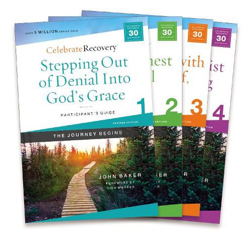 Cover image for Celebrate Recovery Updated Participant's Guide Set, Volumes 1-4: A Recovery Program Based on Eight Principles from the Beatitudes