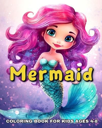 Cover image for Mermaid Coloring Book for Kids Ages 4-8