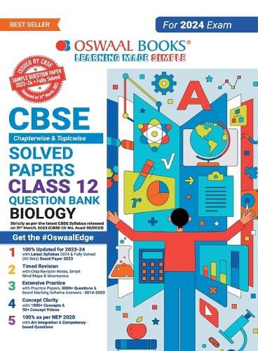 Cover image for Oswaal Cbse Chapterwise Solved Papers 2023-2014 Biology Class 12th