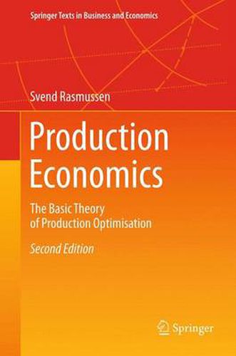 Cover image for Production Economics: The Basic Theory of Production Optimisation