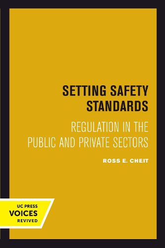 Cover image for Setting Safety Standards: Regulation in the Public and Private Sectors