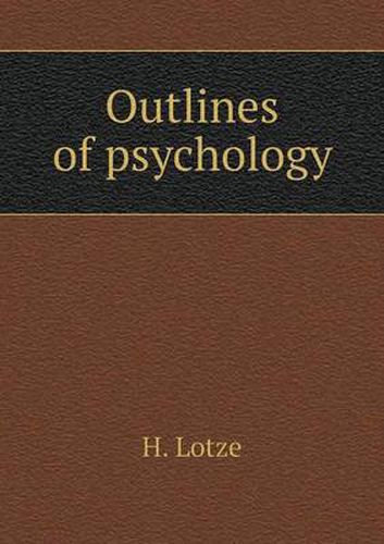 Cover image for Outlines of psychology