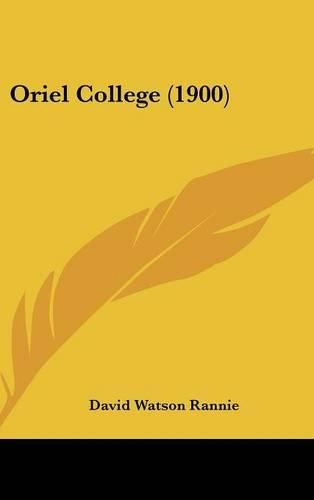 Cover image for Oriel College (1900)