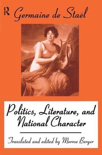 Cover image for Politics, Literature and National Character