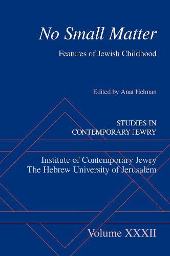 Cover image for No Small Matter: Features of Jewish Childhood