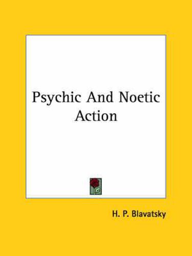 Cover image for Psychic and Noetic Action