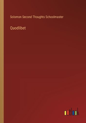 Cover image for Quodlibet