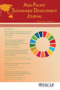 Cover image for Asia-Pacific Sustainable Development Journal 2021, Issue No. 1