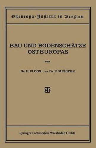 Cover image for Bau Und Bodenschatze Osteuropas: Eine Einfuhrung