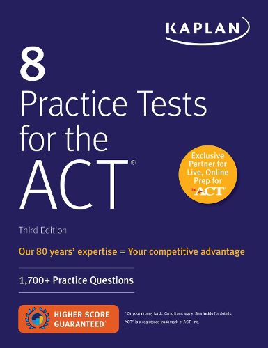 Cover image for 8 Practice Tests for the ACT: 1,700+ Practice Questions