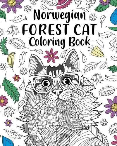 Cover image for Norwegian Forest Cat Coloring Book