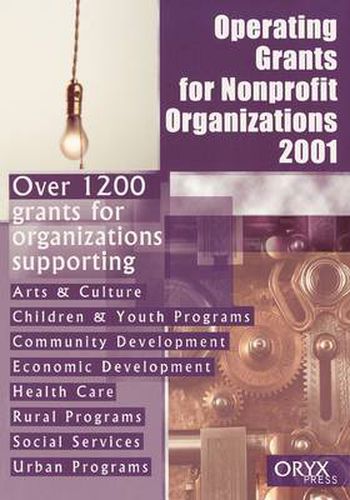 Cover image for Operating Grants for Nonprofit Organizations 2001