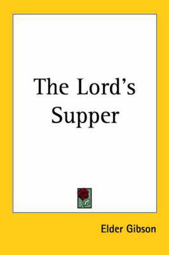 Cover image for The Lord's Supper