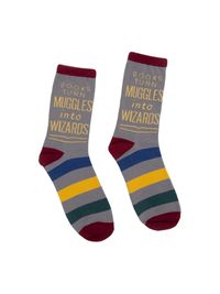 Cover image for Books Turn Muggles Into Wizards Socks - Large