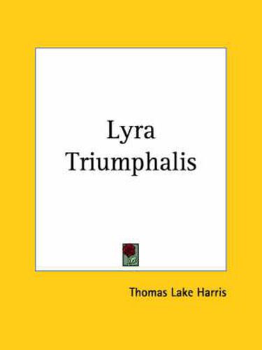 Cover image for Lyra Triumphalis (1891)