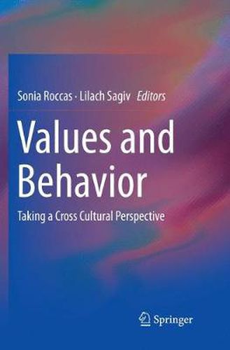 Cover image for Values and Behavior: Taking a Cross Cultural Perspective
