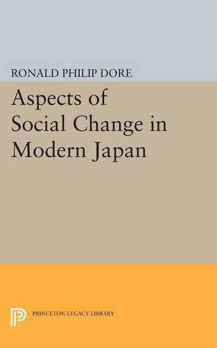 Cover image for Aspects of Social Change in Modern Japan