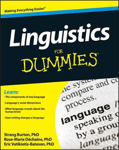 Cover image for Linguistics For Dummies