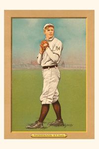 Cover image for Vintage Journal Early Baseball Card, Christy Mathewson