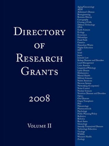 Cover image for Directory of Research Grants 2008