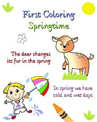 Cover image for First Coloring Springtime