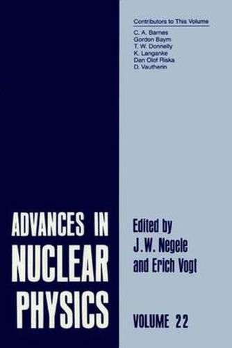 Cover image for Advances in Nuclear Physics: Volume 22