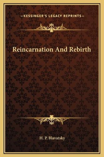 Cover image for Reincarnation and Rebirth