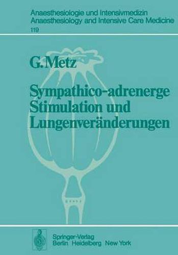 Cover image for Sympathico-adrenerge Stimulation und Lungenveranderungen