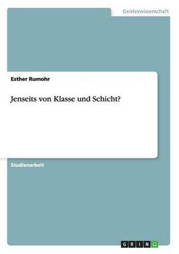 Cover image for Jenseits von Klasse und Schicht?