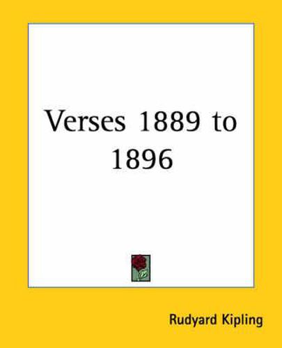 Cover image for Verses 1889 to 1896