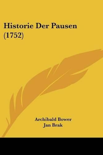 Cover image for Historie Der Pausen (1752)