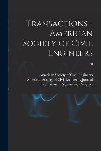 Cover image for Transactions - American Society of Civil Engineers; 20