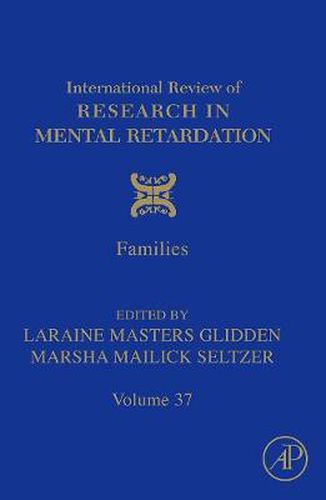 Cover image for International Review of Research in Mental Retardation