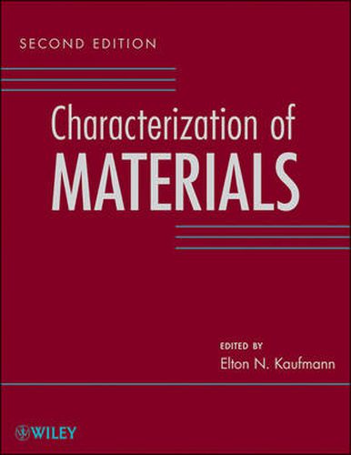 Cover image for Characterization of Materials