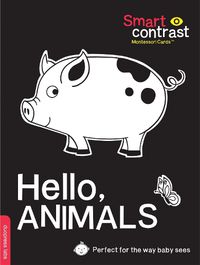 Cover image for Smartcontrast Montessori Cards : Hello, Animals