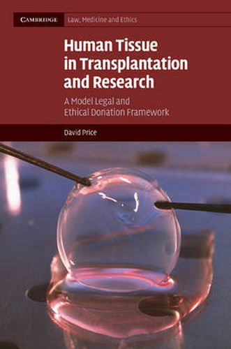 Cover image for Human Tissue in Transplantation and Research: A Model Legal and Ethical Donation Framework