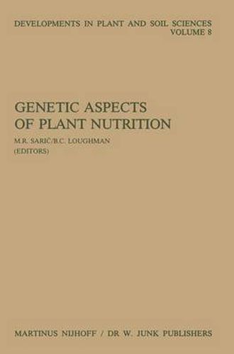 Cover image for Genetic Aspects of Plant Nutrition: Proceedings of the First International Symposium on Genetic Aspects of Plant Nutrition, Organized by the Serbian Academy of Sciences and Arts, Belgrade, August 30-September 4, 1982