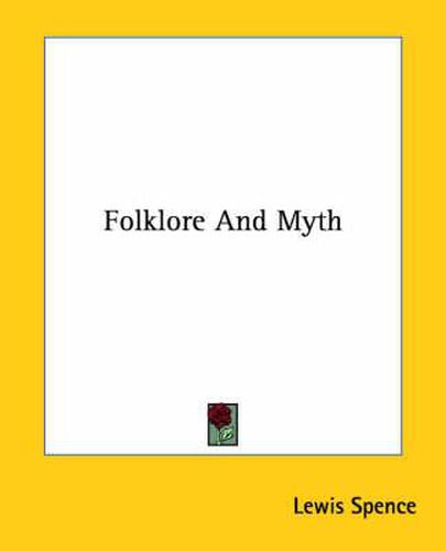 Cover image for Folklore and Myth
