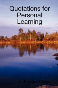 Cover image for Quotations for Personal Learning