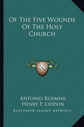 Cover image for Of the Five Wounds of the Holy Church