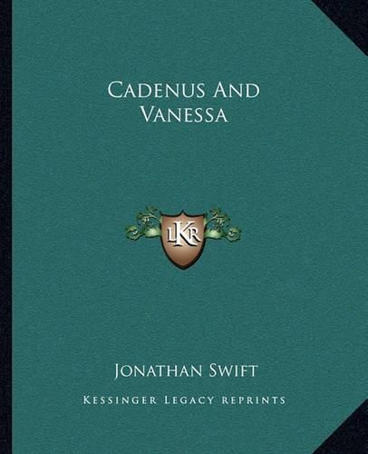 Cover image for Cadenus and Vanessa