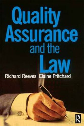 Cover image for Quality Assurance and the Law