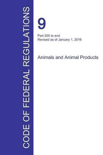 Cover image for Code of Federal Regulations Title 9, Volume 2, January 1, 2016