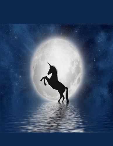 Cover image for Unicorn Notebook: 100 Pages 8.5 X 11 Wide Ruled Line Paper