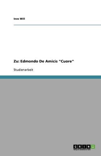 Cover image for Zu: Edmondo De Amicis Cuore