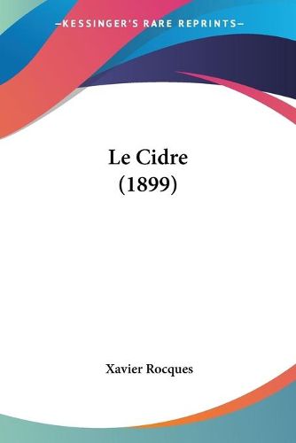 Cover image for Le Cidre (1899)