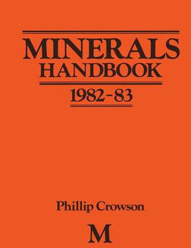 Cover image for Minerals Handbook 1982-83