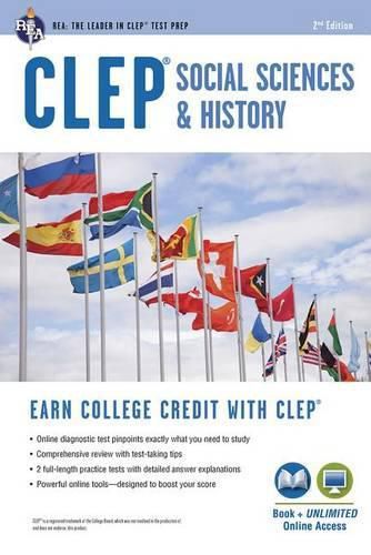 Cover image for Clep(r) Social Sciences & History Book + Online, 2nd Ed.